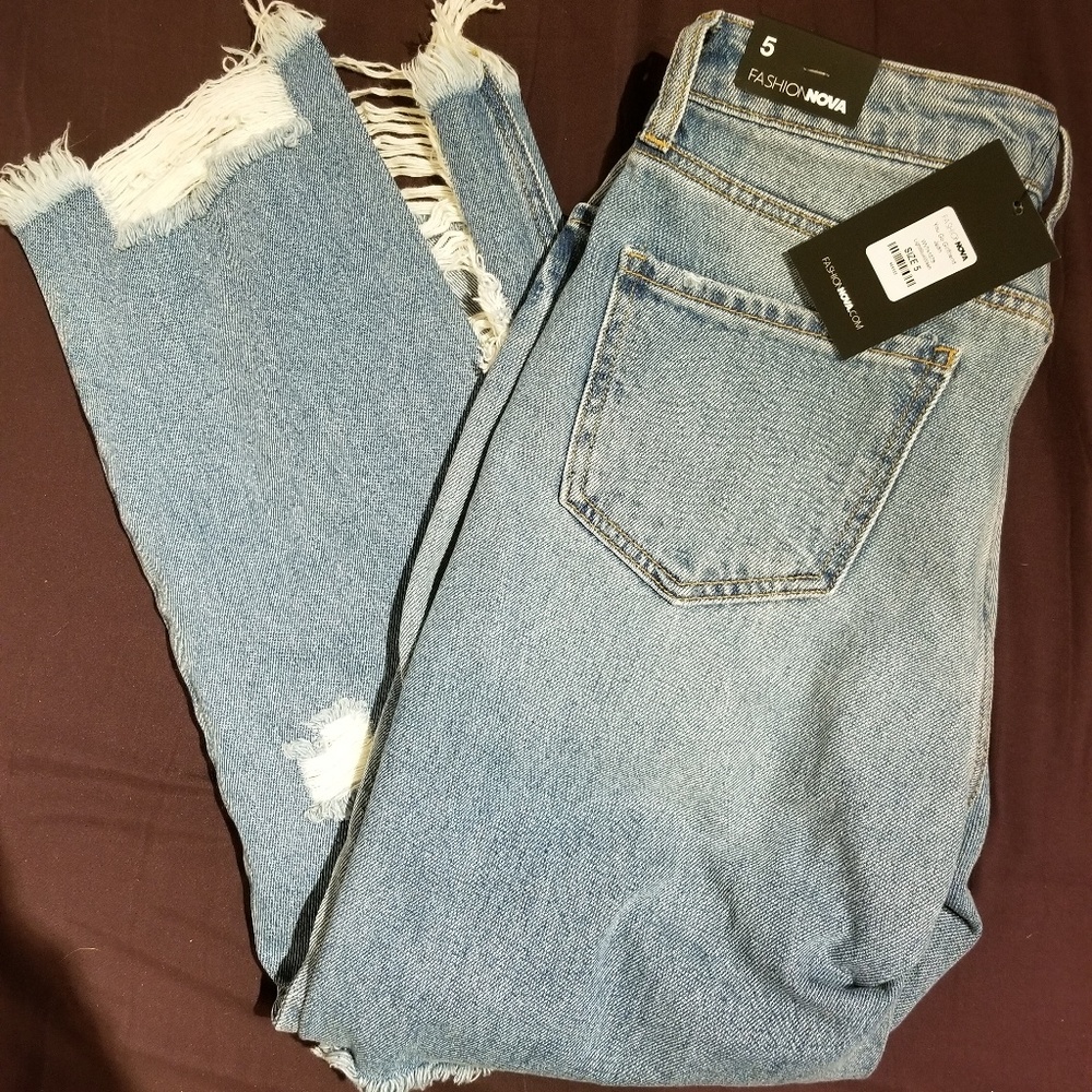 Light wash jeans
